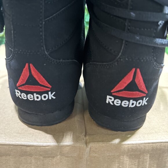 New Reebok Boxing Boot Men Sz  13 Black Red Mayweather Strap MMA Training RARE main image 5